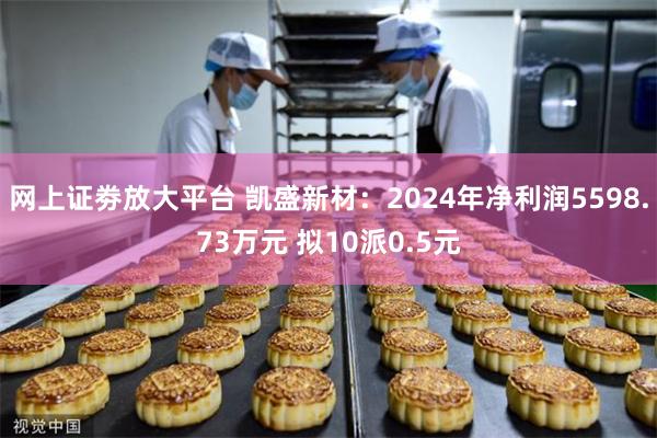 网上证劵放大平台 凯盛新材：2024年净利润5598.73万元 拟10派0.5元
