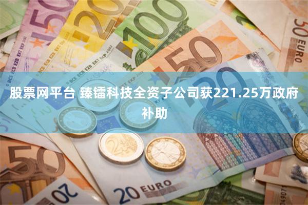 股票网平台 臻镭科技全资子公司获221.25万政府补助