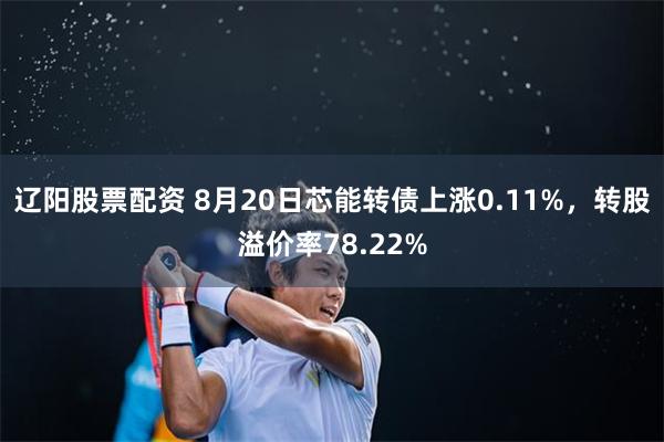 辽阳股票配资 8月20日芯能转债上涨0.11%，转股溢价率78.22%