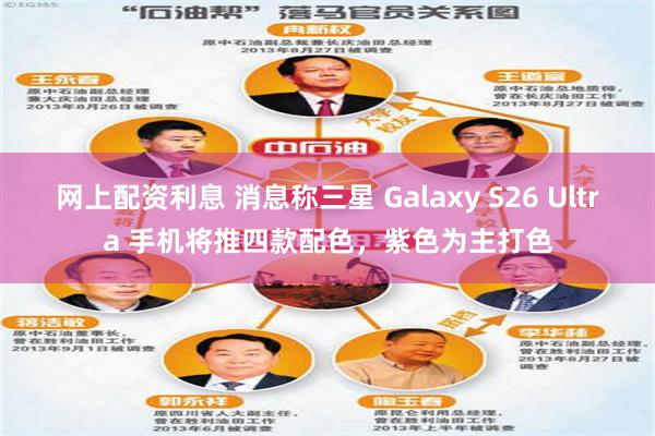 网上配资利息 消息称三星 Galaxy S26 Ultra 手机将推四款配色,紫色为主打色