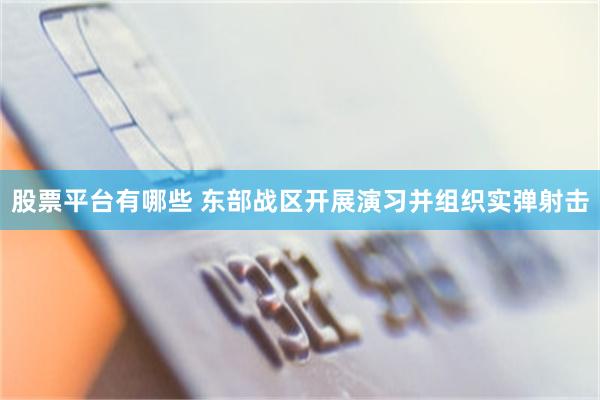 股票平台有哪些 东部战区开展演习并组织实弹射击